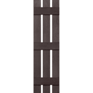 Chocolate Board & Batten 3-Panel | Shutters