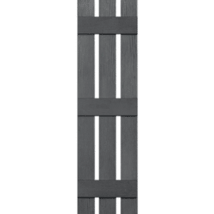 Gray Board & Batten 3-Panel | Shutters