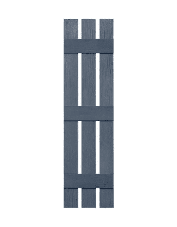 Blue Board & Batten 3-Panel Indigo | Shutters
