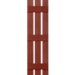Red Board & Batten 3-Panel | Shutters