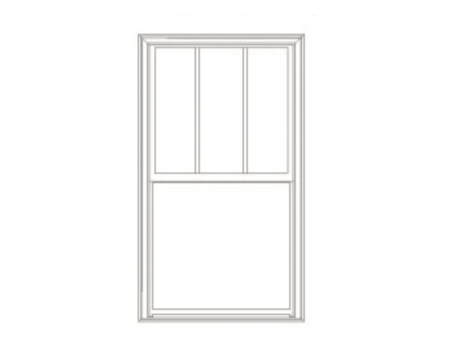 PlyGem Three over One | Pro Series Classic Double Hung Window