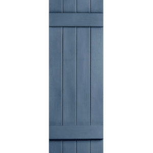 Indigo Blue Board & Batten Closed 4-Panel | Shutters