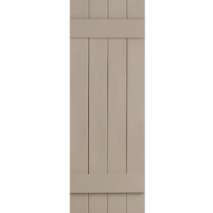 Sandstone Board & Batten Closed 4-Panel | Shutters