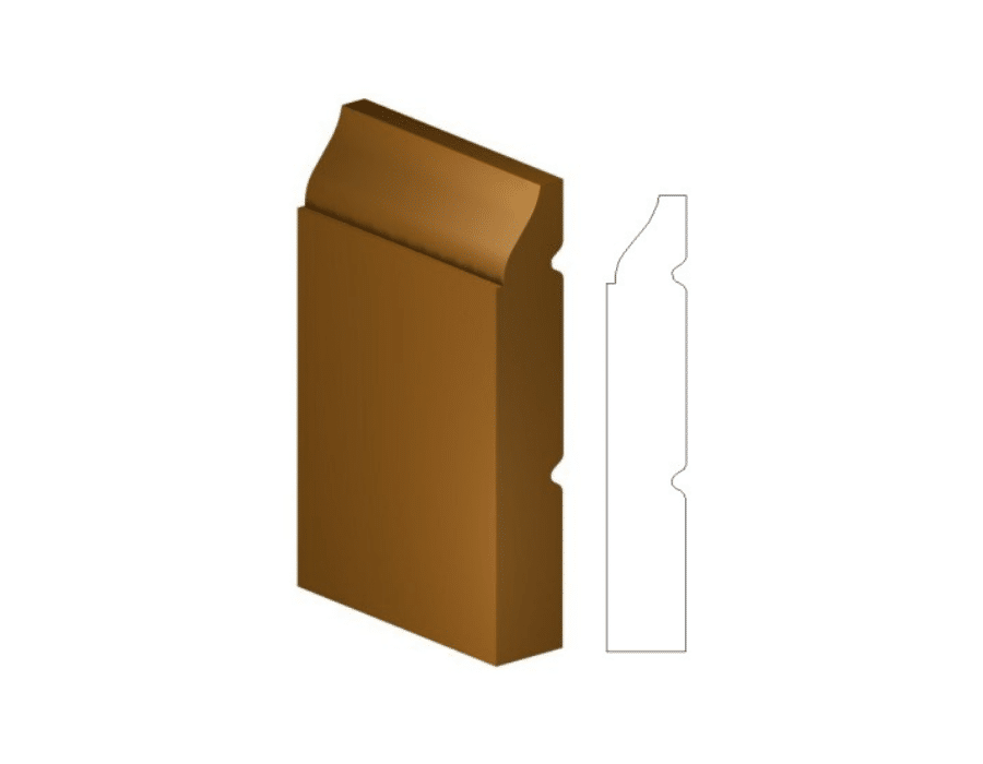 623 Colonial Standard Base | Pine, Painted White