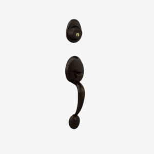 Aged Bronze | Barcelona Handleset with Deadbolt