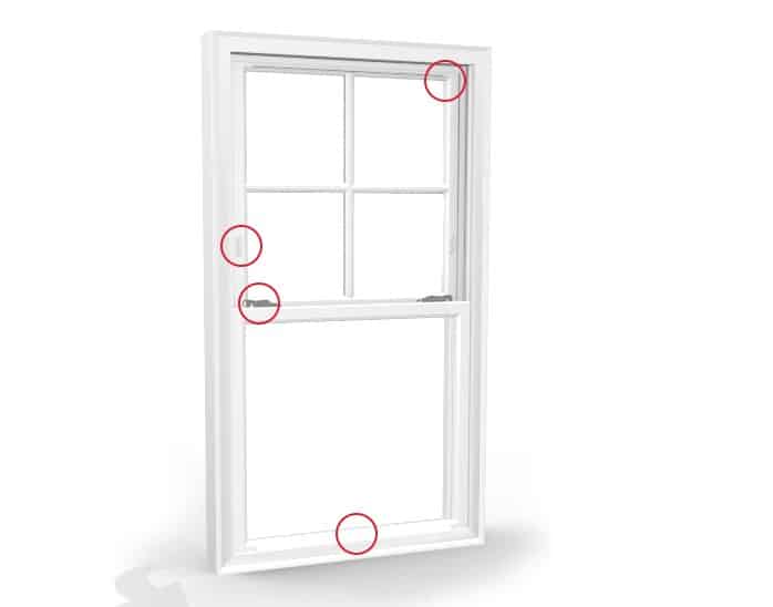 Harvey Slimline Windows Vinyl Double Hung Windows