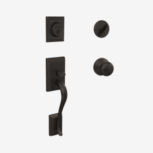 Aged Bronze | F60 Addison Handleset with Deadbolt