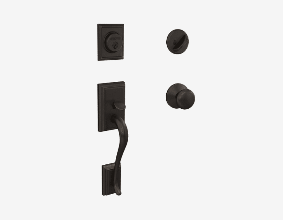 Aged Bronze | F60 Addison Handleset with Deadbolt