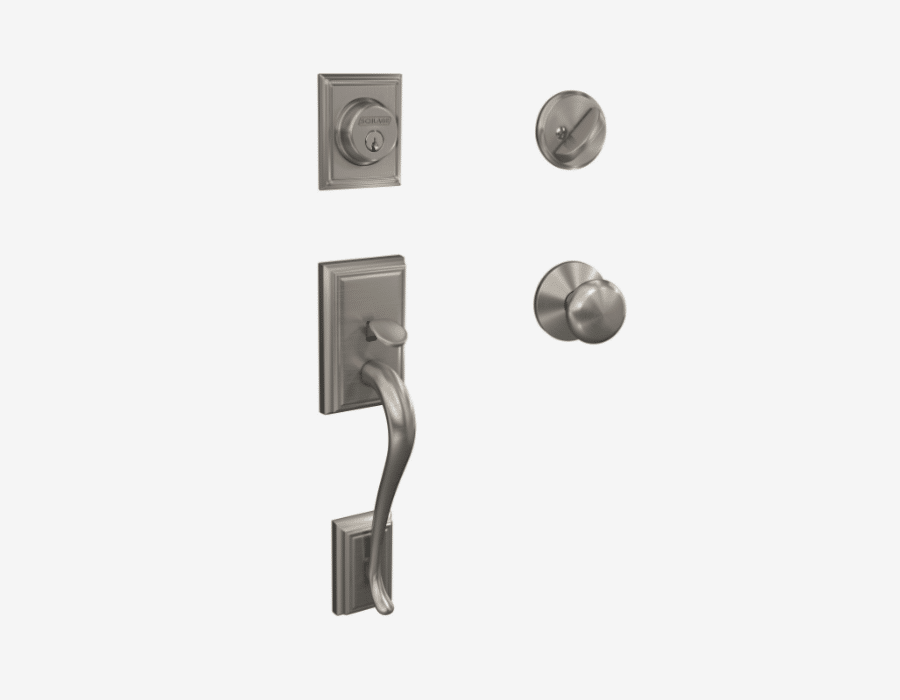 Satin Nickel | F60 Addison Handleset with Deadbolt