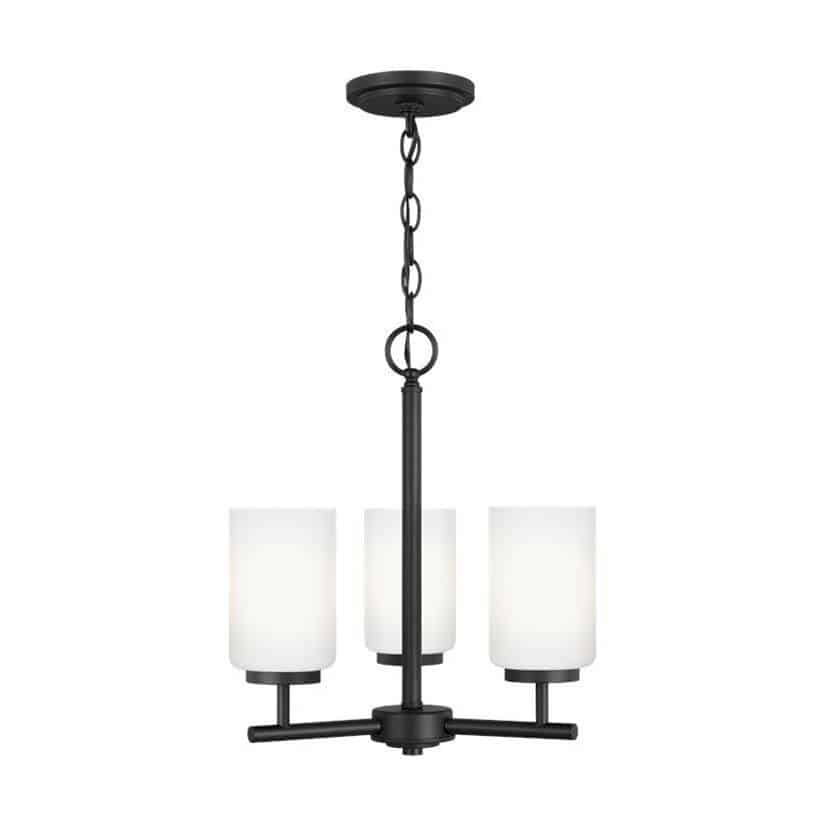 Midnight Black Oslo Collection 3-Light Chandelier 3-Light | 31160-112
