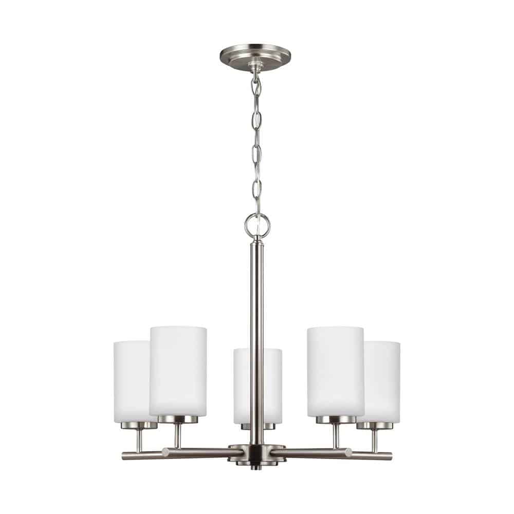 Nickel Oslo Collection Chandelier 5-Light | 31161-962