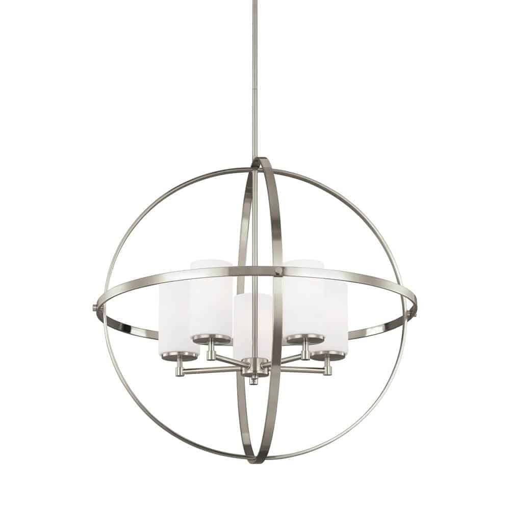 Nickel Alturas Collection Chandelier 5-Light | 3124605-962