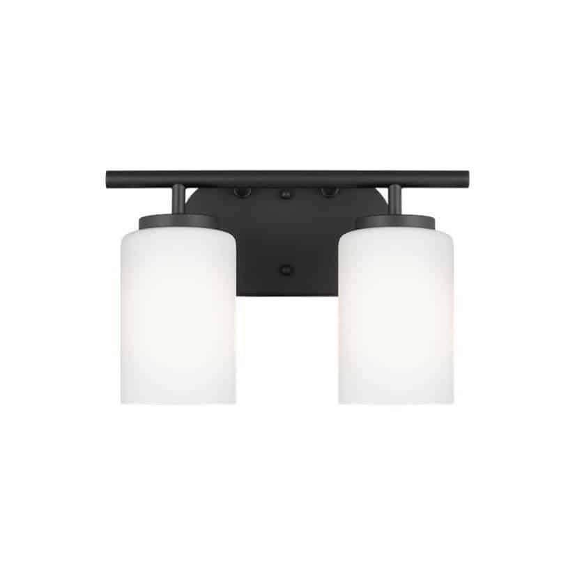 Midnight Black Oslo Collection Wall/Bath 2-Light | 41161-112