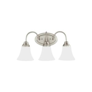 Brushed Nickel Holman 3 Bath Vanity Light | 44807-962