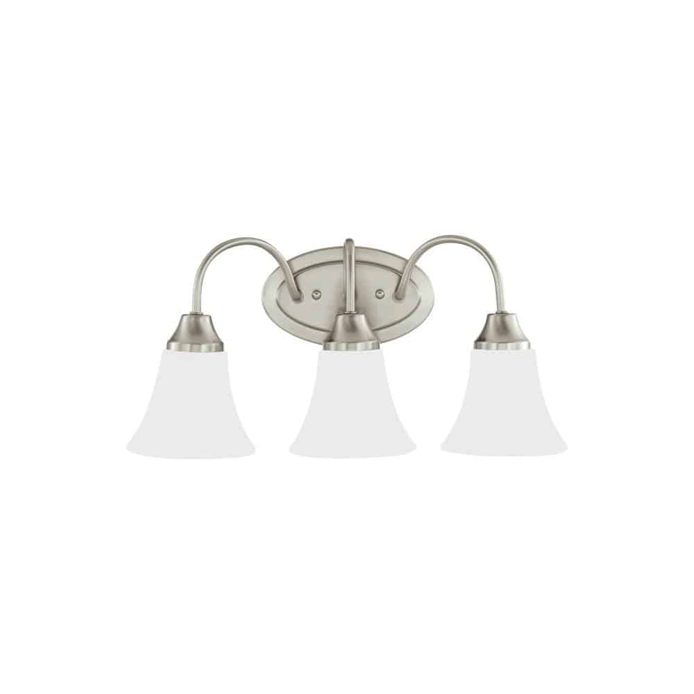 Brushed Nickel Holman 3 Bath Vanity Light | 44807-962