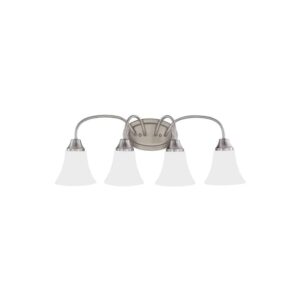 Brushed Nickel Holman 4 Bath Vanity Light | 44808-962