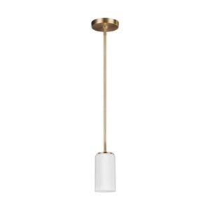 Satin Brass Alturas Collection Mini Pendant 1-Light | 6124601-848
