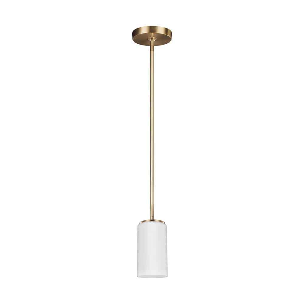 Satin Brass Alturas Collection Mini Pendant 1-Light | 6124601-848