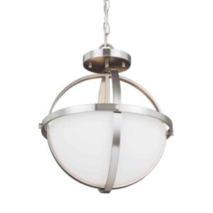 Nickel Alturas Collection SemiFlush Convertible Pendant 2-Light | 7724602-962