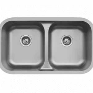 Seamless Undermount Sink Stainless Steel Double Bowl | Optional Karran E-350