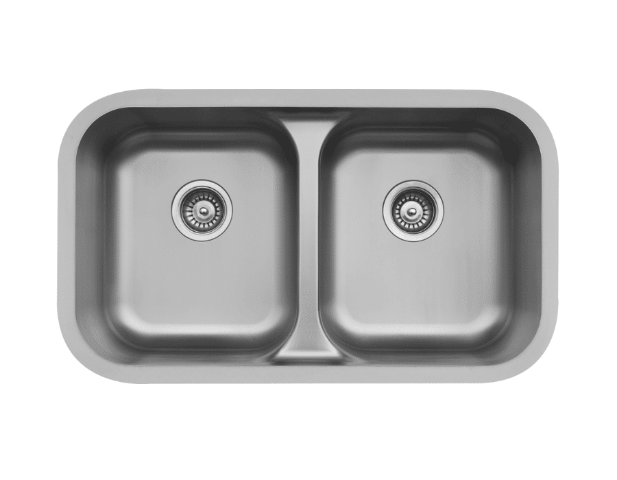 Seamless Undermount Sink Stainless Steel Double Bowl | Optional Karran E-350