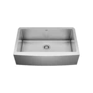 Single Bowl Undermount Karran Stainless Steel Apron Sink EL-84