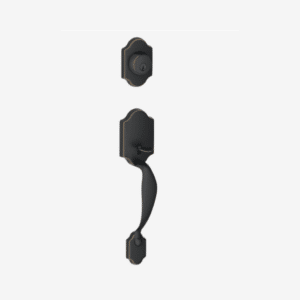 Aged Bronze | Paris Handleset with Deadbolt