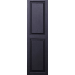 Black Raised Panel | Shutters