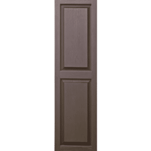 Chocolate Raised Panel | Shutters