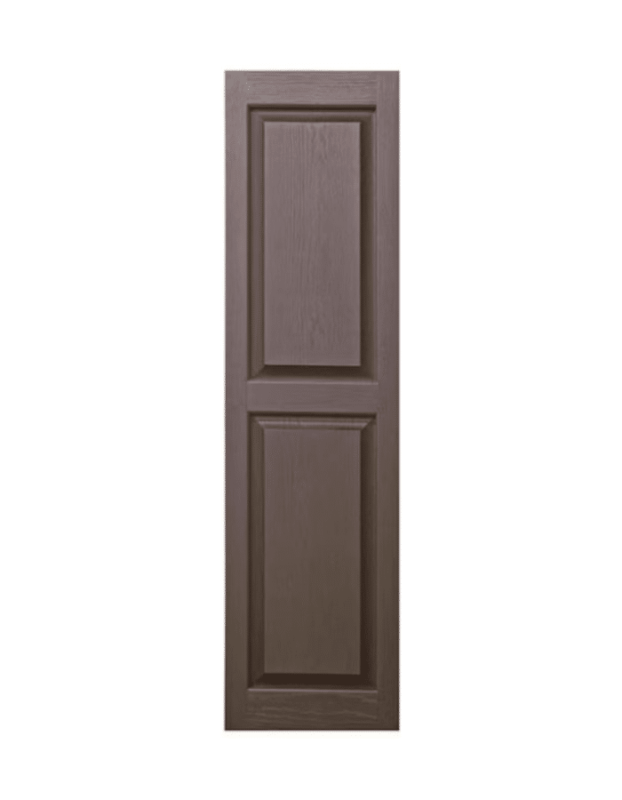 Chocolate Raised Panel | Shutters