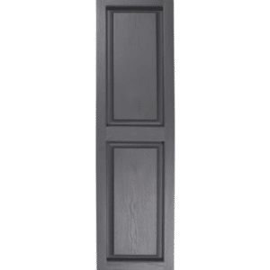 Gray Raised Panel | Shutters