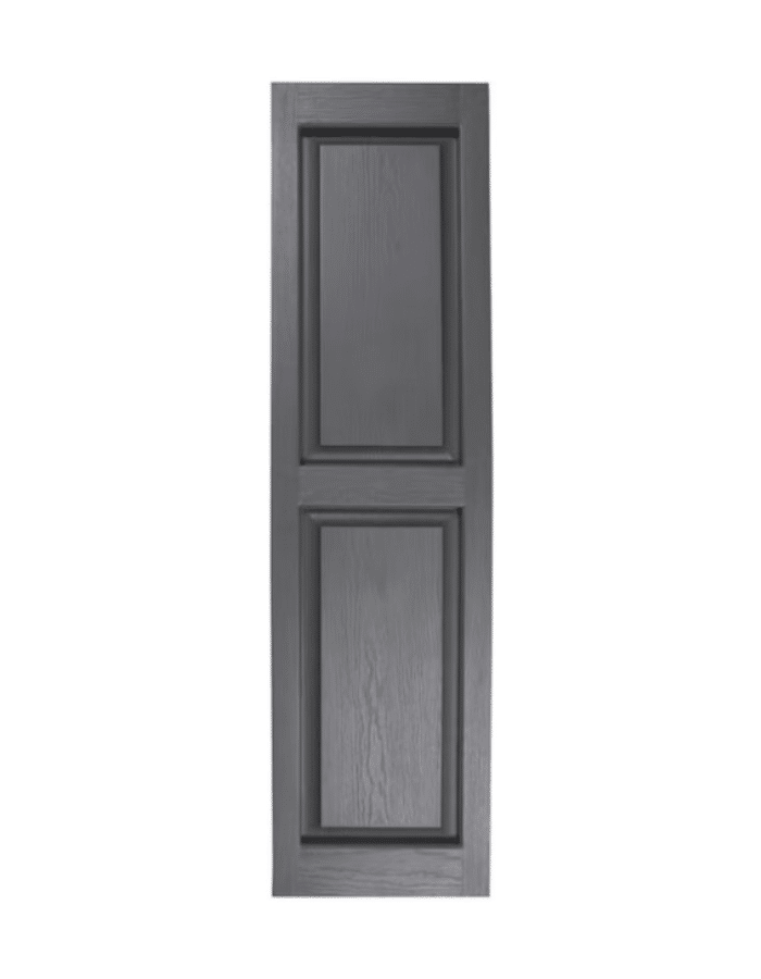 Gray Raised Panel | Shutters