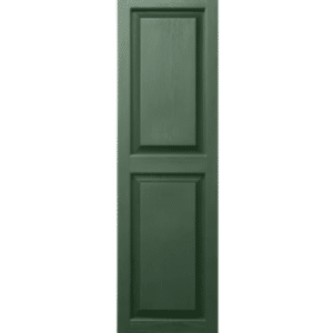 Green Raised Panel | Shutters