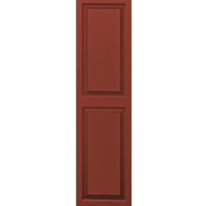 Red Raised Panel | Shutters