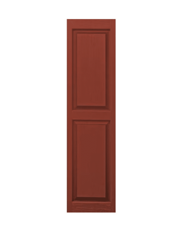 Red Raised Panel | Shutters