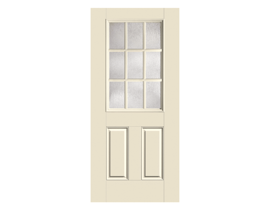 Smooth Star Half Lite 2-Panel (w/9 Glass) S262 | ThermaTru