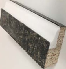 433 Corian Ogee Edge (Aurora or White Corian only)
