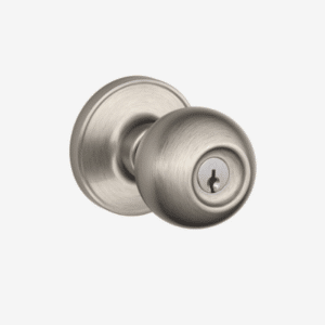 Satin Nickel | J54 Corona Knob Keyed Entry lockset