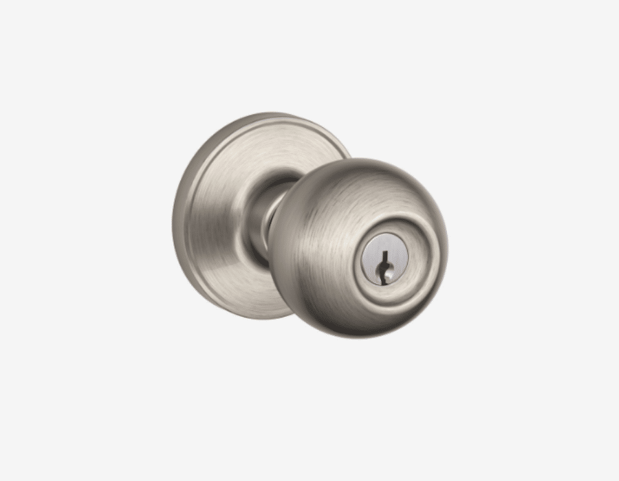 Satin Nickel | J54 Corona Knob Keyed Entry lockset