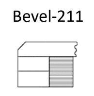 Bevel 211 | Corian Countertop Profiles