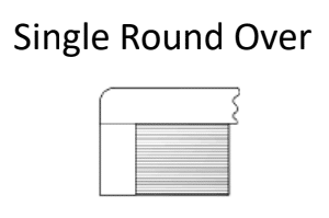 Single Round Over | Corian Countertop Profile